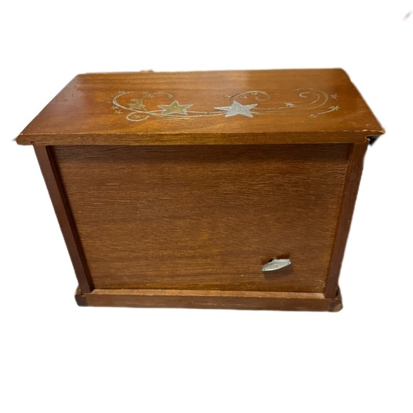 Vintage Wooden musical Jewelry Box - Picture 8 of 8